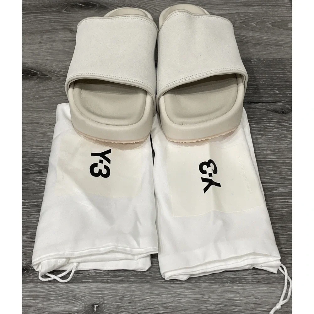 Y-3 Orbit Grey Clear Brown Beige White GW8630 Slide Sandal Mule‎ Slipper Men's 6